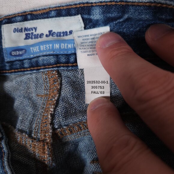 Vintage Old Navy Denim Jean Shorts Women’s Size 12 2-Button Y2K 2000s Style - Picture 10 of 12